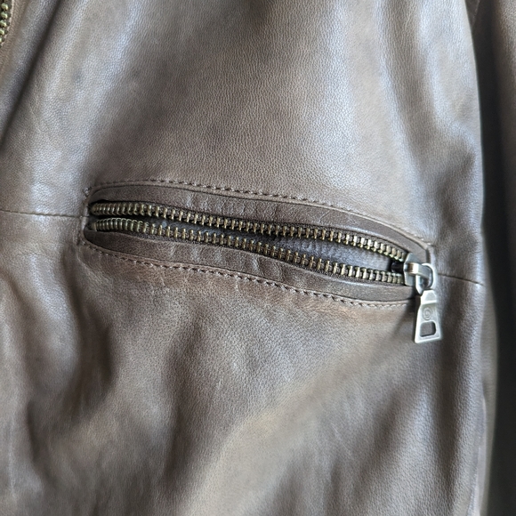 Brown Leather Jacket - Picture 2 of 6